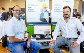 isproNG - Instandhaltung as it's best CEO Oliver Hofbauer und H&H Mitarbeiter Markus Hobl präsentieren isproNG bei den Instandhaltungstagen 2022