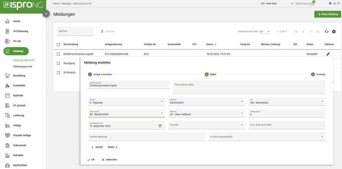 Störmeldeportal - isproNG Web Störmeldeportal - isproNG Web